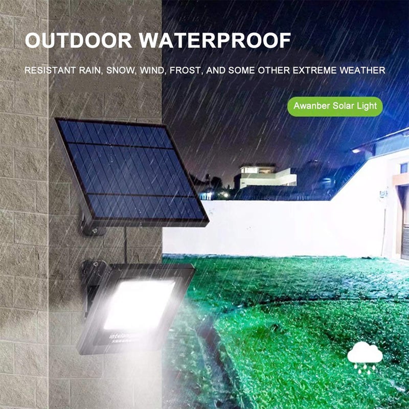 Awanber Solar Powered Lights Outdoor, Bright White Light IP65 Waterproof Auto Dusk to Dawn 350Â° Adjustable Solar Security Flood Lights for Barn, Garden, Garage, Pathway, Yard, Patio, Lawn, Balcony - Image 4
